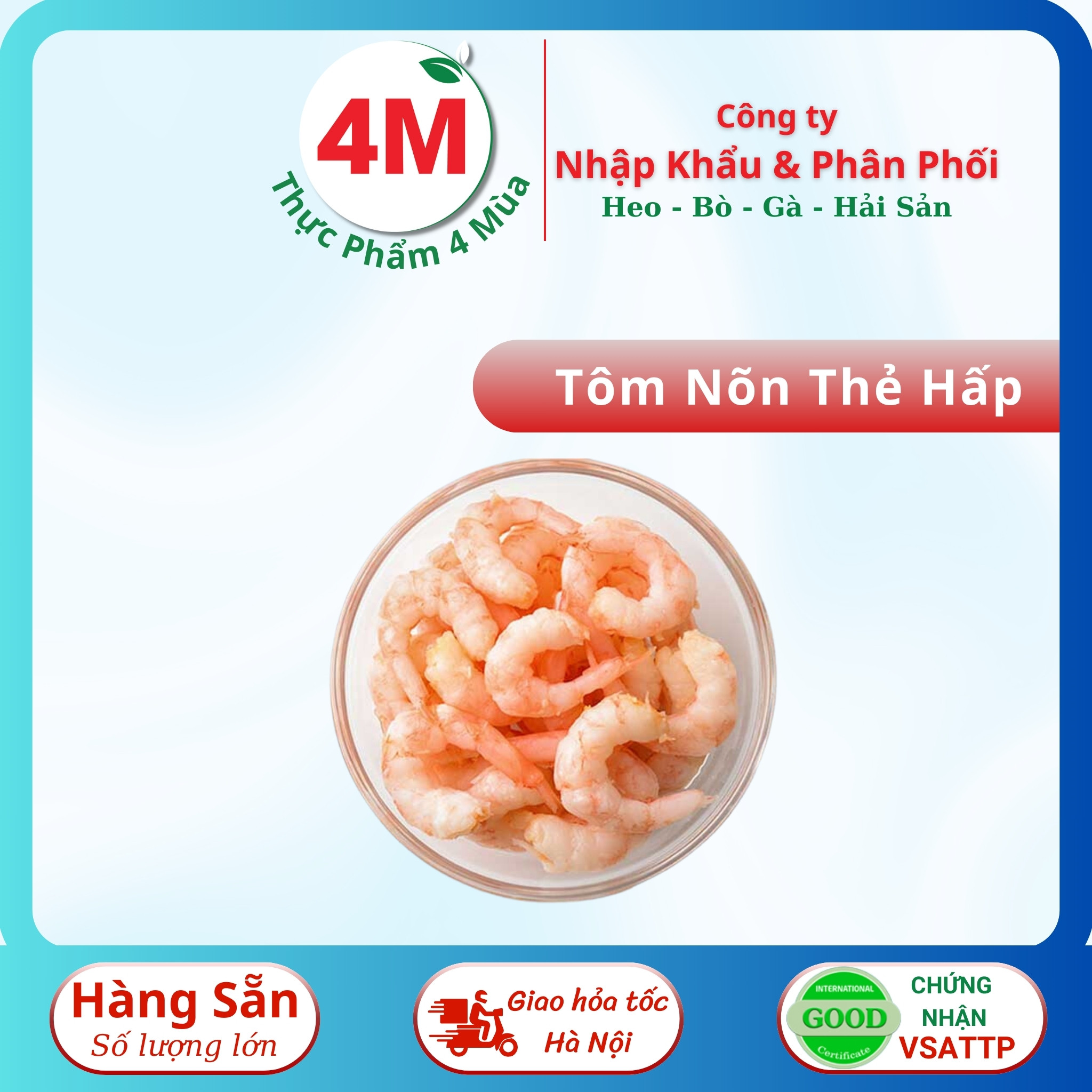 Tôm Nõn Thẻ Hấp